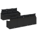 Conjunto de Sofá de Jardín  Set de 8 Negro Ratán