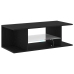 Mueble de TV  con luces LED en roble negro, 90x39x30 cm, de madera elaborada
