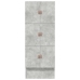 Marco de Cama con Almacenamiento  Gris concreto Madera de calidad