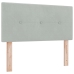 Cabecero Tufted con Botones Gris Claro 80 cm de Terciopelo