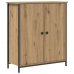 Aparador  de Roble Artesanal 70x30x80 cm de Madera Ingenierizada y Acero