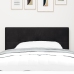 Cabezal  Button Tufted Negro 80 cm Terciopelo