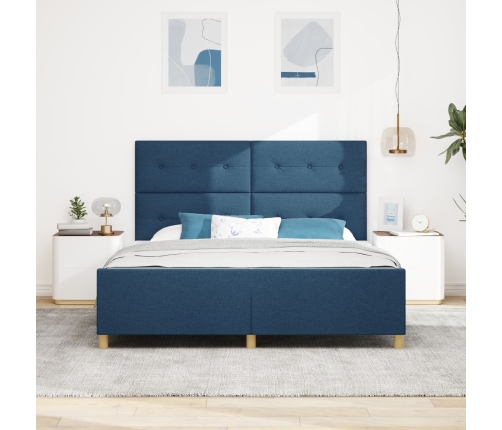Cama  Azul 180x200 cm Tela
