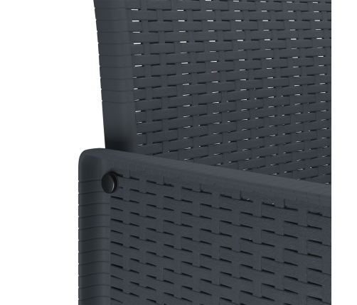 Silla de jardín  Set de 2 Antracita, Gris Claro