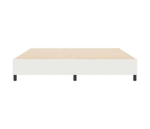 Cama de muelles  Crema 200x200 cm Tela pana