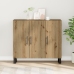 Sideboard  con 3 puertas de roble artesano 90x34x80 cm de madera elaborada