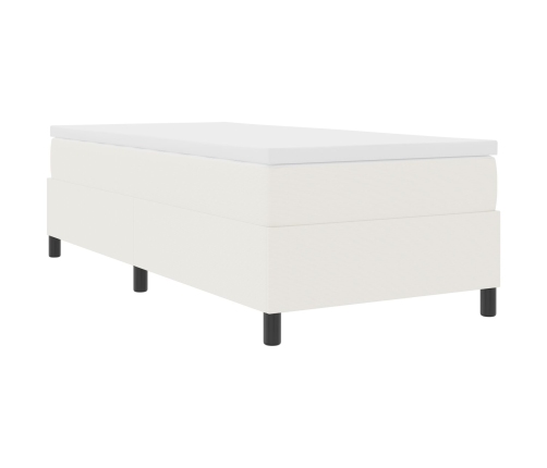Cama Box Spring  Crema 80x200 cm Tela de pana