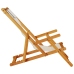 Sillas de playa plegables  2 pcs Taupe de Madera de Acacia y Textilene
