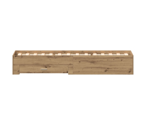 Estructura de Cama  Artisan Roble 90x190 cm Madera Elaborada
