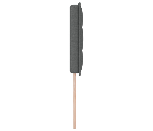 Cabecero Diseño Líneas Gris Oscuro 80 cm Tela