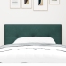 Cabecero Tufted con Botones Verde Oscuro 90 cm de Terciopelo