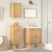 Juego de muebles de baño de pino de 3 piezas