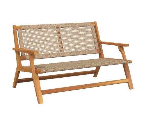 Banco de Jardín  Beige 122x76x73.5 cm Madera de Acacia