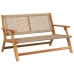 Banco de Jardín  Beige 122x76x73.5 cm Madera de Acacia