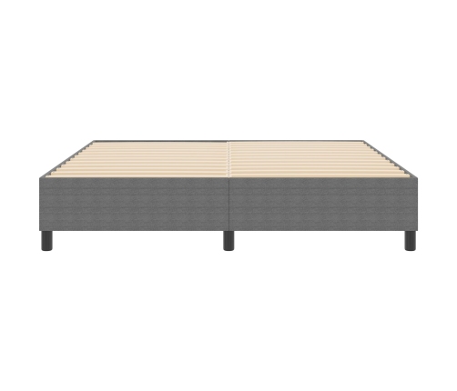 Cama Box Spring  Gris Claro Super King Tela de Corduroy