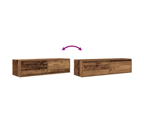 Mueble para TV Madera Vieja 100x31x25,5 cm Madera Elaborada