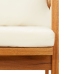 Banco de Jardín con Cojines 115x65x71 cm Madera Sólida de Acacia