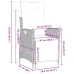 Conjunto de Comedor de Jardín de 9 Piezas Beige Rattan Poliéster
