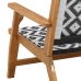 Banco de Jardín  Negro y Blanco 122x76x73.5 cm Madera Maciza de Acacia