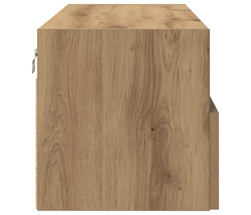 Mueble de Televisión  de Roble Artisan 100x30x30 cm de Madera Elaborada