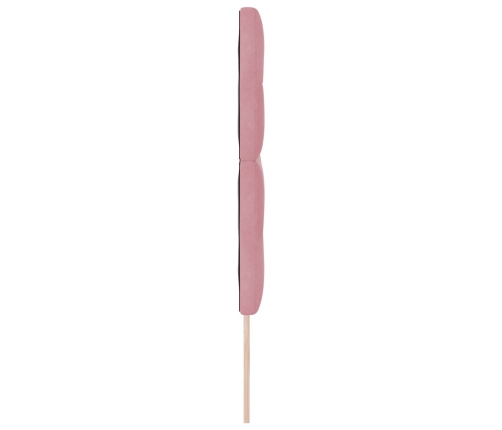 Cabecero  con botones acolchados en rosa de 140 cm de terciopelo