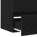 Gabinete de Lavabo  con Jofaina Integrada Roble Negro Madera Engineered, Gabinete de Lavabo  Roble Negro 60x38,5x45 cm Madera Engineered