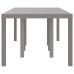 mesa de patio  Gris claro Metal, materiales sintéticos Grande