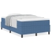 Cama Box Spring  con Colchón Azul 120x200 cm Tela de Corduroy