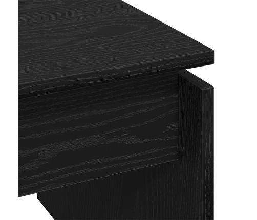 Mesa de café  Negra de Roble 68x38x50 cm de Madera Compuesta