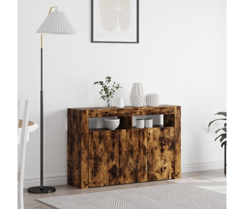 Aparador  Roble Ahumado Madera Ingenierizada 116 x 30 x 75 cm