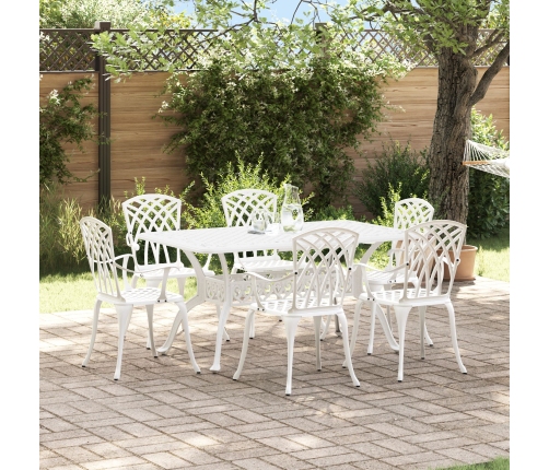 Set de 4 Blanco Aluminio Fundido Grande
