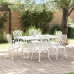 Set de 4 Blanco Aluminio Fundido Grande