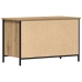 Cabinet de TV  de roble artesanal 80x40x50 cm de madera procesada y acero