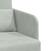 Sofá Cama de Piso 2 en 1 Gris Claro 65x80x83 cm Terciopelo