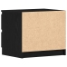 Gabinete de Noche Set de 2 Roble negro Madera engineered Mediano