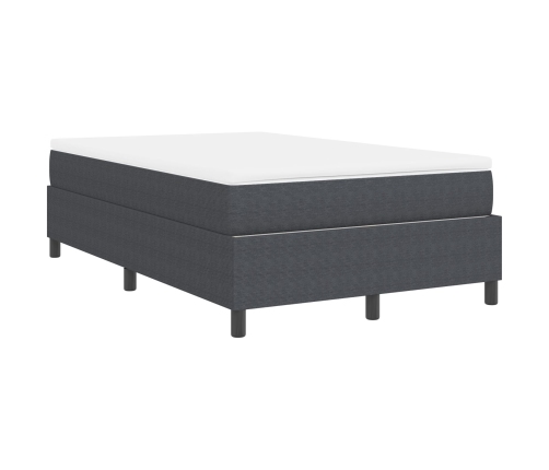 Cama con Box Spring y Colchón Gris Oscuro 120x200 cm Tela de Corduroy