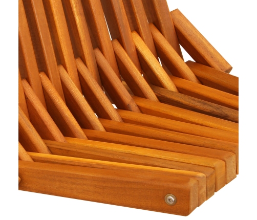 Sillas de jardín plegables  2 pcs de madera maciza de acacia