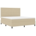 Cama con Box Spring  con Colchón Verde Claro Gris Super King Tela de Corduroy