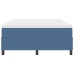 Cama con Box Spring y Colchón Azul 140x200 cm de Tela de Terciopelo