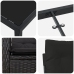 Set de Comedor Jardín de 5 Piezas con Cojines Negro Poliratán