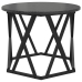 Mesas Laterales Apilables  3 pcs Negro Madera de Roble Ingenierizada