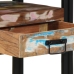 Mesas Auxiliares  Multicolor 90x33x75 cm de Madera Sólida Recuperada y Metal