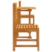 Conjunto de Bistro de Jardín de 3 Piezas  de Madera Maciza de Acacia