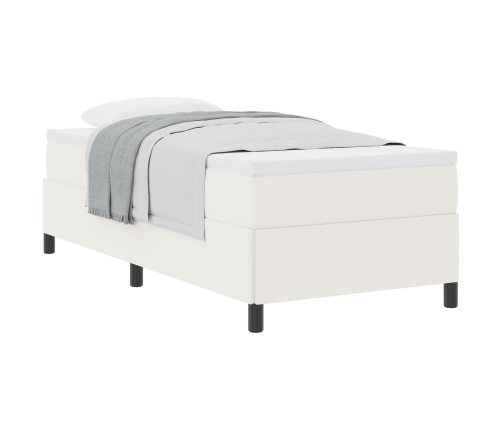 Estructura de Cama Crema 90x200 cm Tela de Pana
