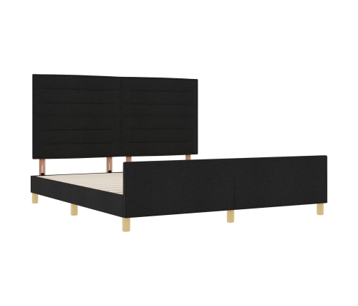 Cama  Negra 180x200 cm de Tela