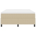 Cama Box Spring  con Colchón Verde Claro Gris 160x200 cm Tela de Corduroy
