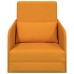 Sofá cama de suelo  2 en 1 Amarillo Oscuro 65x80x83 cm Tela