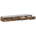 Mesa de Noche  Roble Ahumado Madera Durable 160 x 36.5 x 16.5 cm
