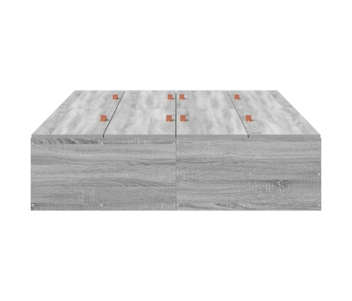 Estructura de Cama de Almacenamiento  Gris Sonoma 120x190 cm