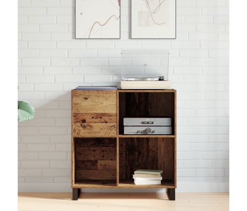 Armario de registros  Roble Artesanal 84,5x38x89 cm Madera elaborada
